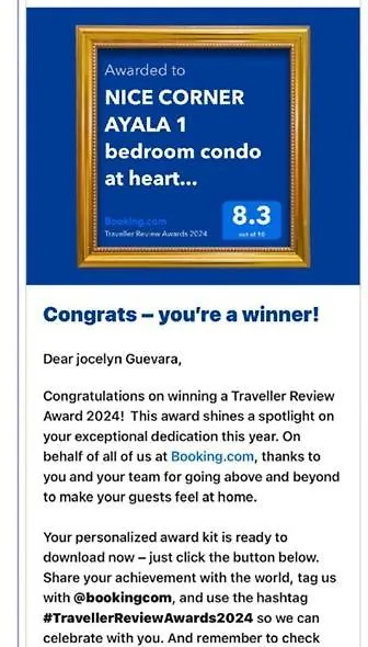 Apartment Nice Corner Ayala 1 Bedroom Condo At Heart Of Davao City With Hi Speed Wi Fi Internet